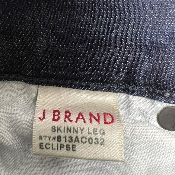J Brand Skinny Leg Jeans Eclipse Dark Wash Stretch Sz 25 x30L - Picture 7 of 8